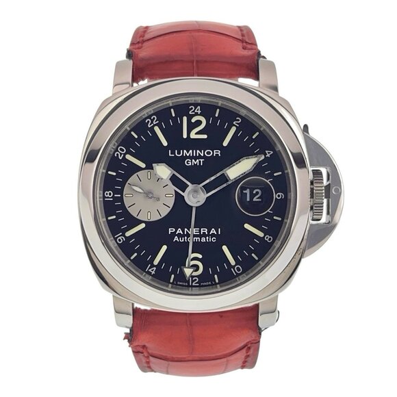 Panerai Luminor GMT Stainless Steel Black Dial 44mm Automatic Mens PAM00088 - Picture 1 of 9